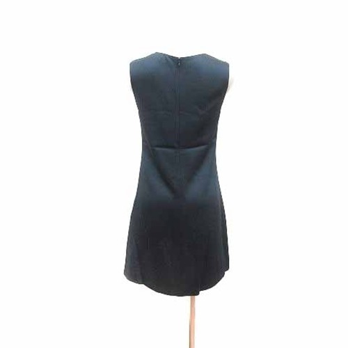 Vanessa Bruno Dress Mini Lace Sleeveless Silk 36 Navy YK (about Japanese Used 97 - Picture 4 of 6