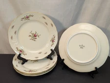 5x Rosenthal Classic Rose SANSSOUCI ROSE IVORY 8" Salad Plates, EUC