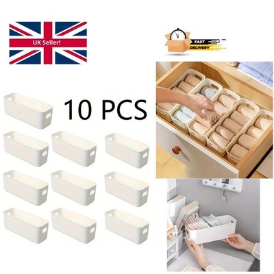 Multifunktionale Aufbewahrungsbox - 10 Stück Robuster Organizer für Zuhause und Büro
