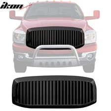 2006-2008 Ram 1500/2500/3500 Vertical Style Upper Grille Black ABS
