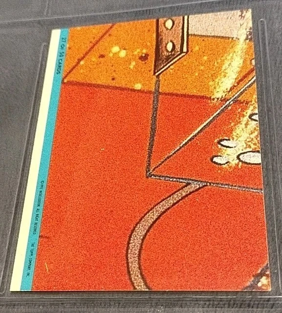 1993 Ren & Stimpy 🥶Stressed Who's Stressed Man 🤣PRISMATIC STICKER card 19 MINT - Image 3 of 3