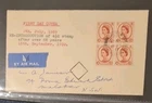 GB - 1959 - 41/2d Chestnut Value Block Of 4 On Plain First Day Cover
