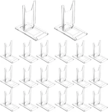20 Packs Acrylic Comic Book Display Stand, Adjustable Clear Display Holder Easel