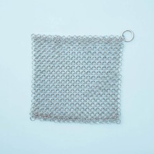Metallring-Reinigungsnetz starke Scheuerkraft Edelstahl-Pfannenreiniger stabil