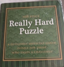 Really Hard Puzzle 108 Piece Jigsaw Puzzle Complete New & Sealed