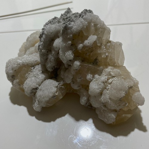 CALCITE FASCINATING LARGE SPECIMEN FROM CAVNIC MINE, ROMANIA. 490g. MF4235 - Picture 17 of 21