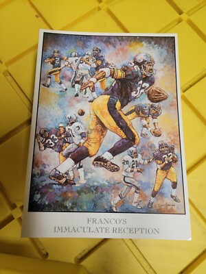 Pittsburgh Steelers 5''x7'' Franco Harris immaculate reception photo card