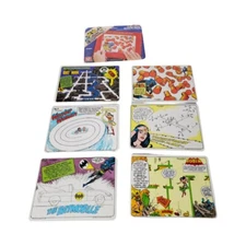 Vintage 1981 Etch A Sketch - Action Pack DC Batman Wonder Woman Pack Of 6 Cels 