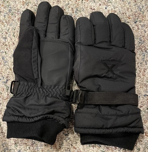 Zero Xposur Fleece-Lined Youth Gloves Size L/XL, Black