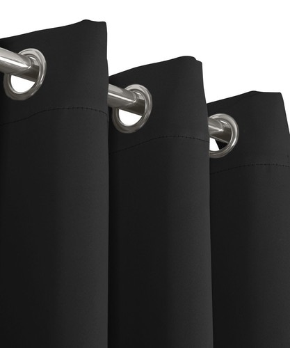 Pair Ava Blackout Window Curtains with Tie Backs Set Thermal Insulated Draperies - Picture 18 of 38