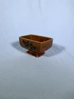 New ListingVintage 1960s McCoy USA Brown Pedestal Planter Grape Pattern Trinkets Candy
