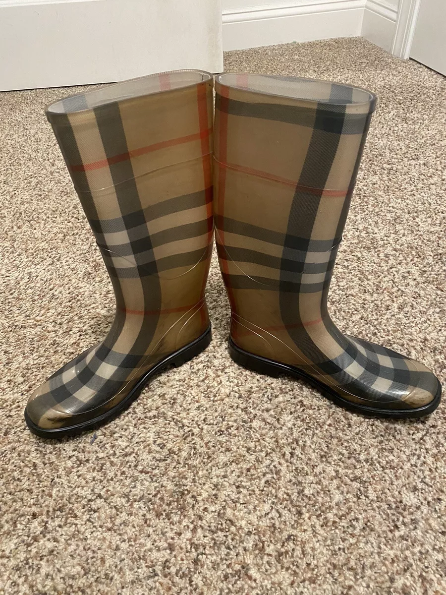 Burberry rain top boots 38