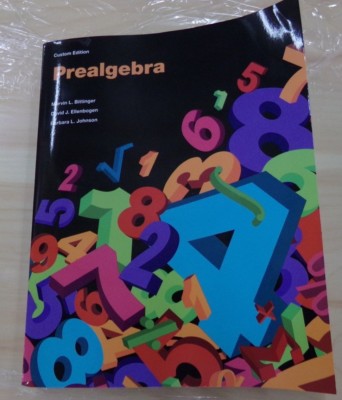 Custom Edition Prealgebra Text Book, Bittinger, Ellenboga, Johnson 6th Edition