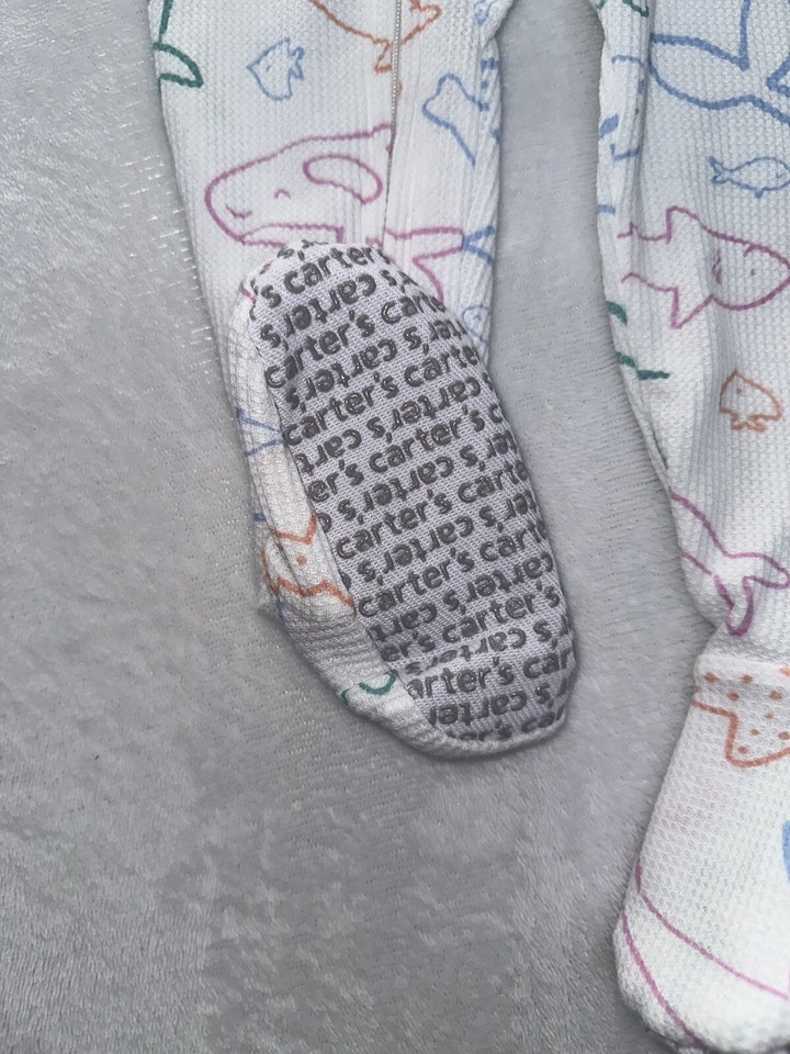 Carters Baby Boy Girl Footed Pajamas 18 Months Zip Sleep N Play Cute