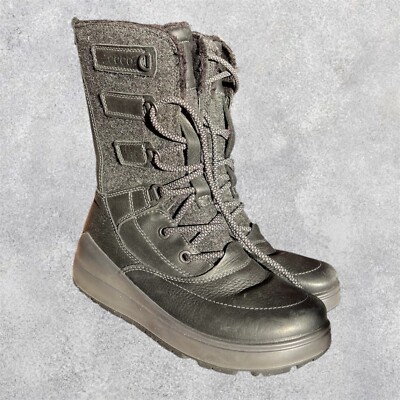 ECCO GORTEX Womens Winter Snow boots 37 size 6 US size Authentic Warm Shoes