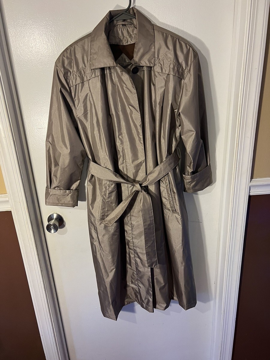 Vintage Women Clothing: J.GALLERY Trench Coat, Size 7/8