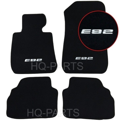 4 Pieces Black Carpet Floor Mats For 0713 BMW E92 3Series Coupe + E92