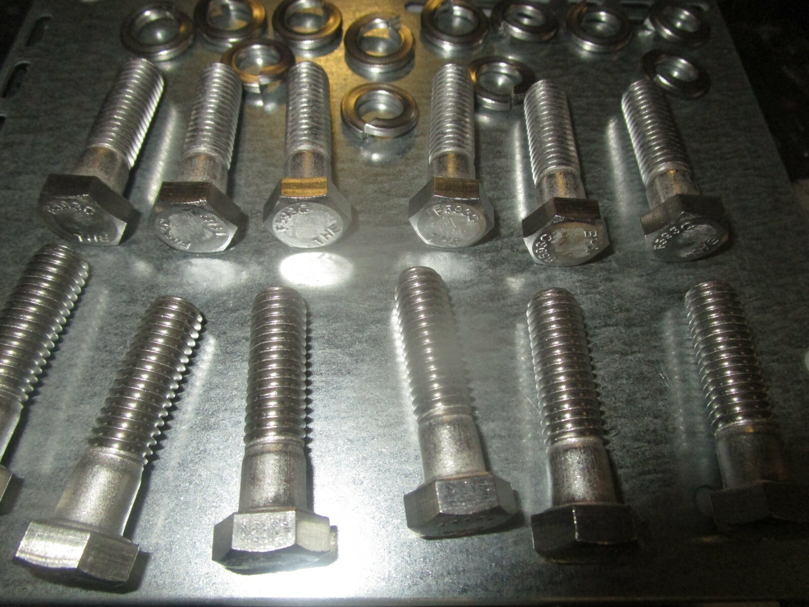 Chevy SBC intake manifold bolts 12 hex stainless 327 350 400 Small