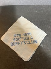 1976 Handkerchief USA 200th Duffy's Club
