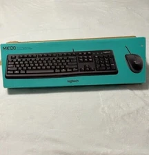 Logitech120 OpticalWiredFull-Size Keyboard&MouseComboWindows/PC/LapOpenBox
