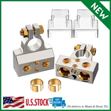 Car Audio Battery Terminal 0 Gauge Connector 0, 4, 8, 10 Heavy Duty AMP Car Kit