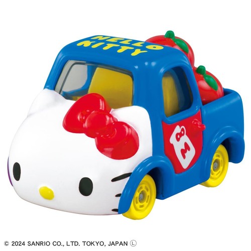 Takara Tomy Dream Tomica SP Hello Kitty 50th Anniversary Blue Miniature Car NEW - Picture 2 of 4