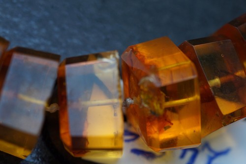 ANTIKE PRESSBERNSTEINKETTE HALSKETTE ANTIQUE AMBER NECKLACE - Picture 8 of 12