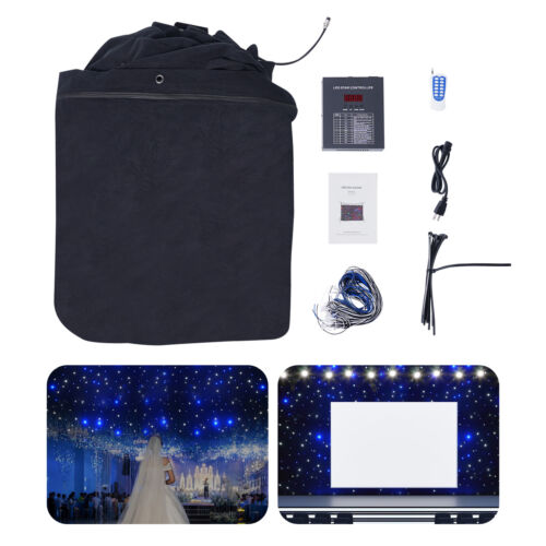 LED Star Stage Backdrop - 20x10FT LED Star Curtain Background Starry Sky DMX512 - Afbeelding 1 van 17