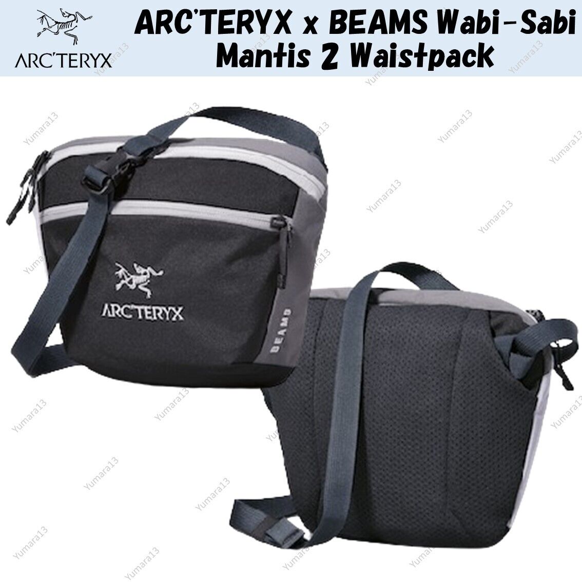 ARC'TERYX x BEAMS Wabi-Sabi Mantis 2 Waistpack Tranquil New ARC'TERYX x BEAMS Wabi-Sabi Mantis 2 Waistpack Tranquil New