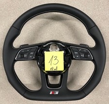 Audi A4 S4 A5 S5 Q5 Sq5 Flat Bottom Black Leather Steering Wheel 13-8w0419091a