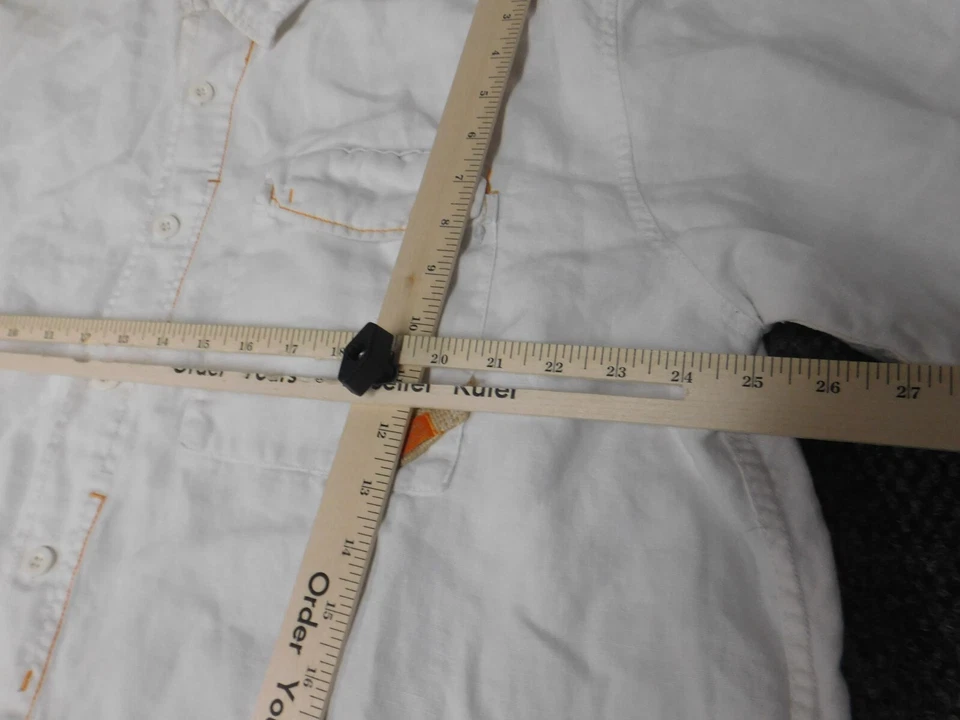 Pepe Jeans Shirt 2XL XXL Mens Y2K Beige 90s Vintage button up hip-hop - Image 4 of 4