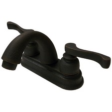 Rustic Oil Rubbed Bronze Sandcast Style Lavatory Vanity Bathroom Sink Faucet