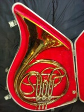 Getzen Caravelle Single French Horn with case/MP, USA, Acceptable condition