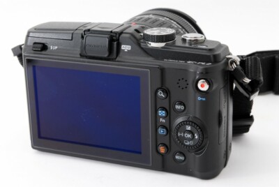 Olympus PEN E-PL2 12.3MP 14-42mm Lens Set Black [Exc+++] w/8GB SD