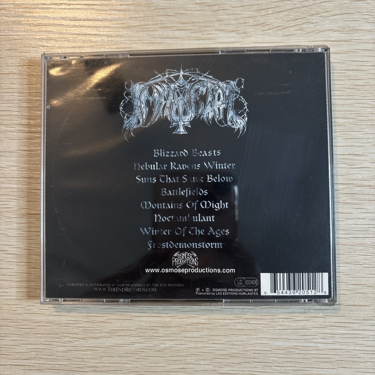 Immortal Blizzard Beasts CD rare heavy metal | eBay
