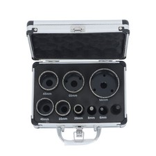 9Pcs Diamond Hole Saw Set M14 Thread 6-68mm Kit Tool for Ceramic Tile Marble