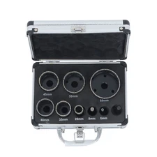 9Pcs Diamond Hole Saw Set M14 Thread 6-68mm Kit Tool for Ceramic Tile Marble