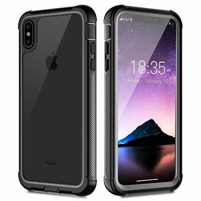 Shockproof Case with Built-in Screen Protector For Apple iPhone Xs