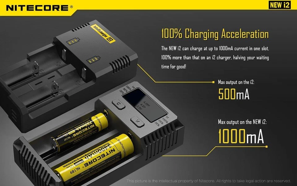 Nitecore i2 2016 Intellicharger Ladegerät für 16340 RCR123A 14500 und mehr - Bild 3 von 4