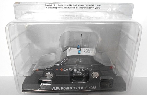 Die cast 1/43 Modellino Auto Carabinieri Alfa Romeo 75 1.8 IE 1988 (SC.2-D)  - Foto 1 di 1