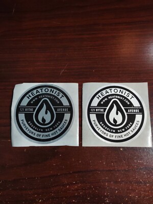 Hot Ones Heatonist Stickers Lot Of 2 Stickers Brooklyn New York 