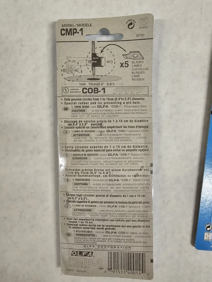 OLFA Lot CMP-1. AK-1. TEC-1. Compass Circle Cutters. E7 - Image 2 of 4
