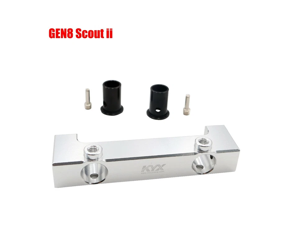 KYX  Aluminum Front & Rear Bumper Bracket Mount for Redcat Racing GEN8(2PCS) - Image 3 of 4