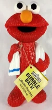 1994 Sesame Street Elmo Character 8.75"t Plastic Bubble Bath Container (Empty)
