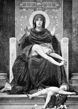 B & W Religious PAint. Decorative Poster.Creative Home Graphic Art Design 3843