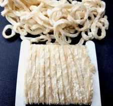 CHENILLE - CREAM - Med. 3-4mm - 5 Yard Pack - Fly & Jig Tying Material - NEW!