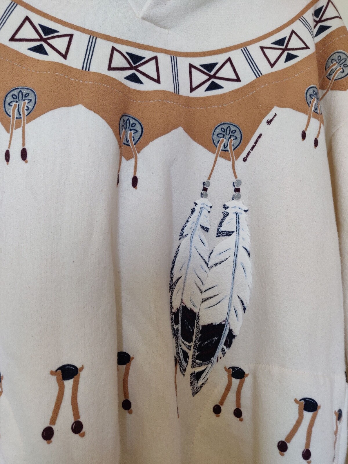 Polaire Sans Manches Homme - Motif Graphique Native American Vintage - Taille M
