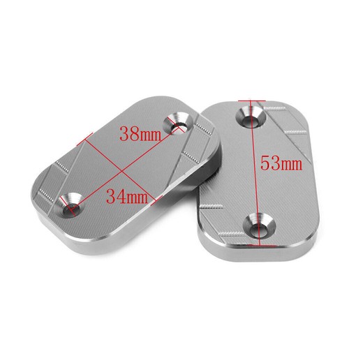 Pair CNC Aluminum Front Brake Reservoir Cover For Yamaha NMAX 155 2015-2019 2016 - Picture 2 of 5