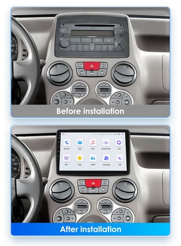 Carplay per Fiat Panda 2003-2012 Android 13 autoradio GPS NAVI SAT BT 4G LTE DSP - Foto 3 di 24