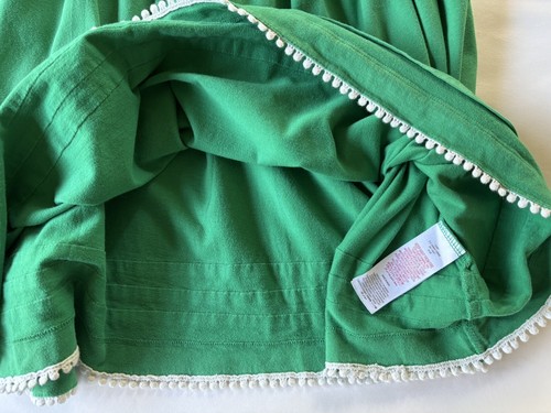 Mini Boden Girls Dress Size 8-9Y Tank Style Sun Dress Kelly Green Ruffle hem - Picture 14 of 17